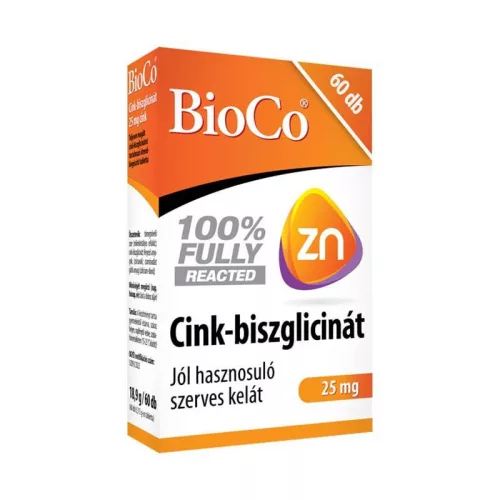 BioCo Cink-biszglicinát 25 mg tabletta 60x