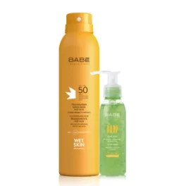   Babé Felnőtt fényvédő Wet Skin spray SPF50+ +Ajándék Aloe Vera gél 200ml+90ml