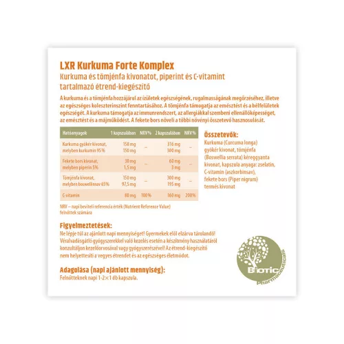 LXR Kurkuma Forte Komplex 60x