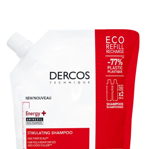 VICHY Dercos Energy+ Energiát adó sampon hajhullás ellen utántöltő 500ml