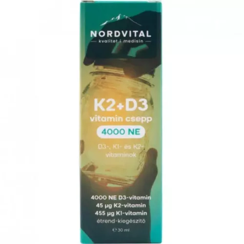 Nordvital D3+K2 csepp 30ml