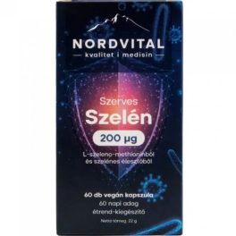 Nordvital Szerves szelén 200mcg vegán kapszula 60x