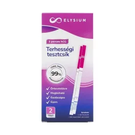 Elysium terhességi gyorsteszt tesztcsík 20mlU/ml 2x