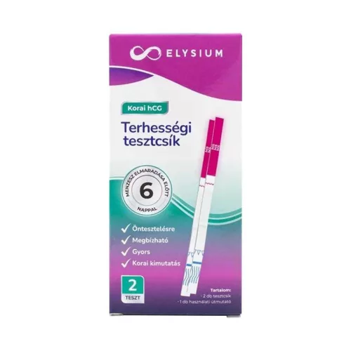 Elysium korai terhességi tesztcsík 10mlU/ml 2x