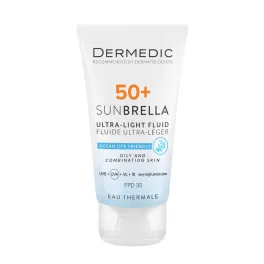   Dermedic Sunbrella Ultra-light Fényvédő FLUID SPF50+ zsíros és kombinált arcbőrre 40ml