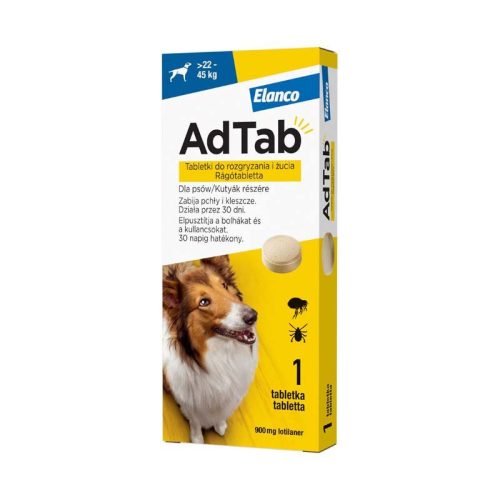 A.U.V. AdTab 900 mg rágótabletta kutyáknak (22-45 kg) 1x