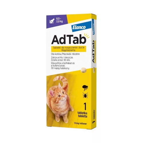 A.U.V. AdTab 12 mg rágótabletta macskáknak 1x