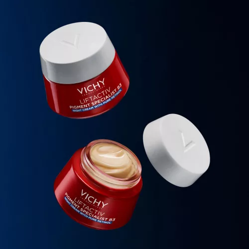 VICHY Liftactiv B3 Bőrtónus korrigáló éjszakai arckrém retinollal 50ml
