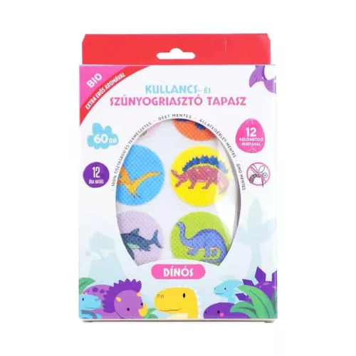 Elysium kullancs- és szúnyogriasztó dínós tapasz intenzívebb aromával 3 éves kortól 60x