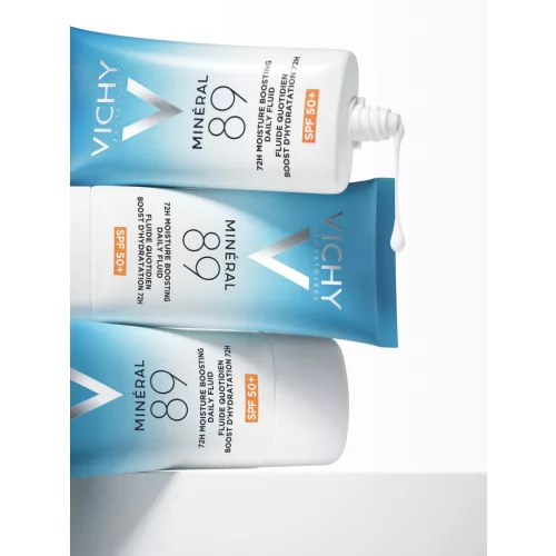 VICHY Mineral 89 Akár 72 órás hidratálást fokozó mindennapos fluid SPF50+ 50ML