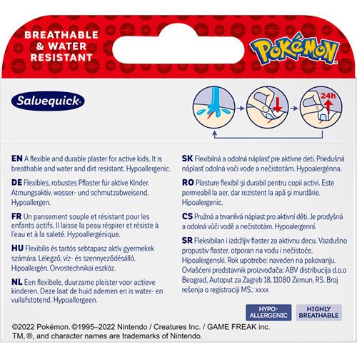 Salvequick Pokémon sebtapasz 20x