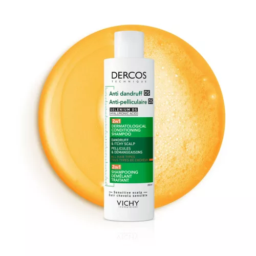 VICHY Dercos 2in1 sampon és balzsam korpásodás ellen 200 ml