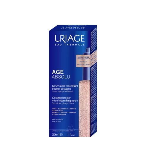 Uriage Age Absolu Börtömörséget fokozó ránctalanító kollagén booster 30ml 