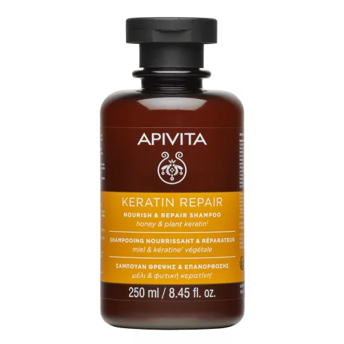 Apivita Sampon Keratin Repair száraz vagy töredezett hajra 250ml