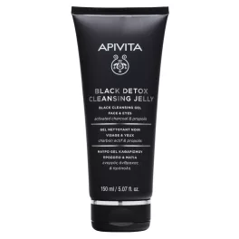 Apivita Black Detox arc- és szemkörnyéktisztító 150ml