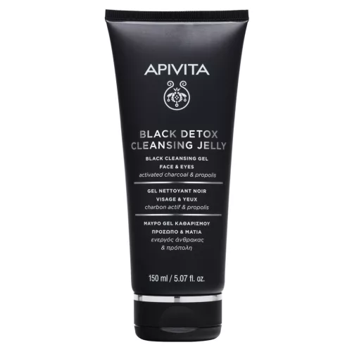 Apivita Black Detox arc- és szemkörnyéktisztító 150ml