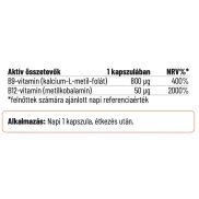 Nordvital Bioaktív Folát (B9-Vitamin) 800mcg 60x