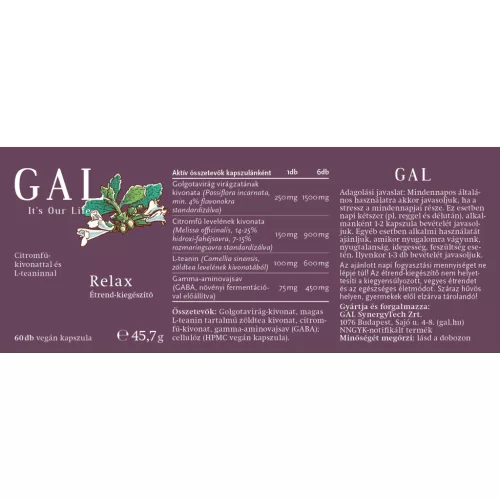 GAL Relax kapszula 60x