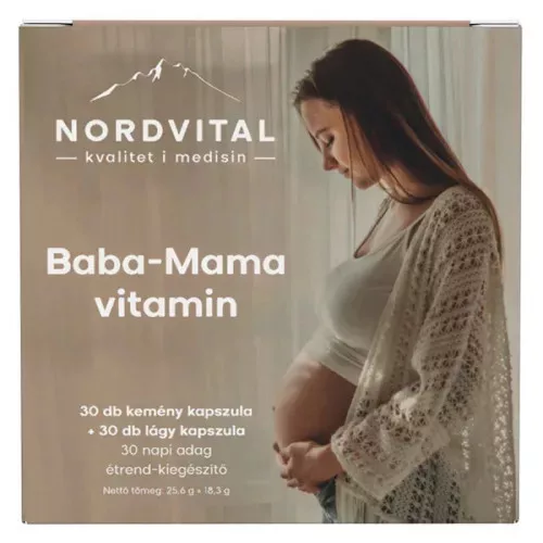 Nordvital Baba-Mama vitamin terhesvitamin 30+30db