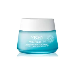   VICHY Minéral 89 Akár 48 órás hidratáló mattító sorbet 50ml