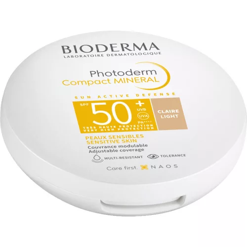 Bioderma Photoderm Compact MINERAL púder SPF50+ light (világos) 10g