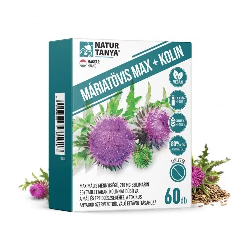 Natur Tanya Máriatövis Max + Kolin tabletta 60x
