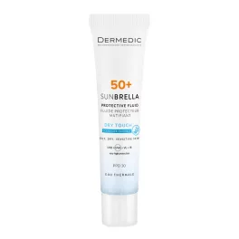  Dermedic Sunbrella Dry Touch Fényvédő fluid MATT hatással SPF 50+ PPD 30