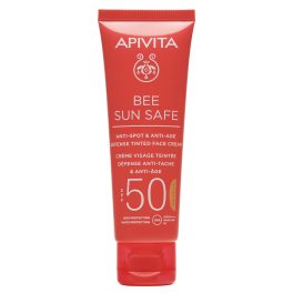   Apivita Bee Sun Safe Színezett arckrém ráncok és pigmentfoltok ellen SPF50 50ml
