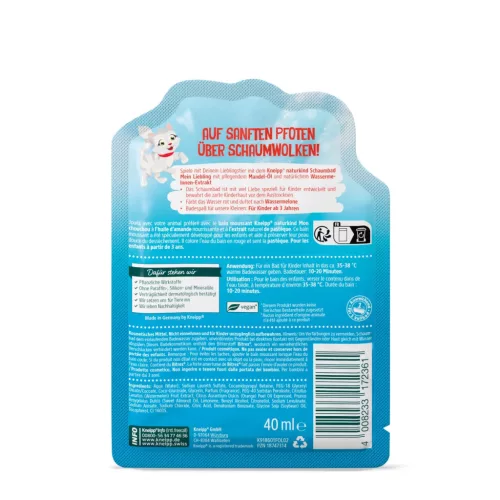 Kneipp Naturkind Színes Habfürdő Kis Kedvencem 40 ml (cicás vagy pónis grafikával)