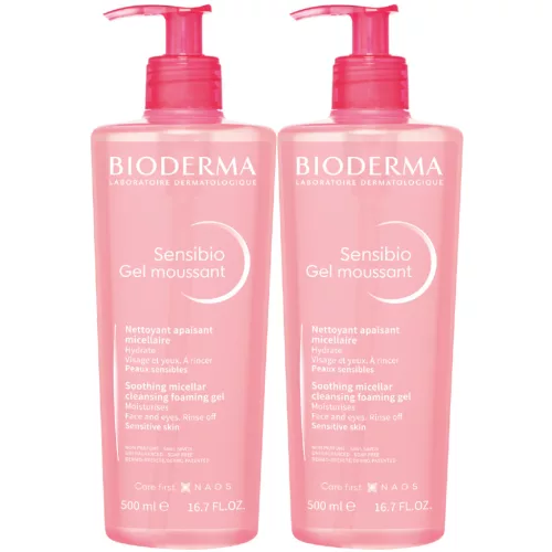 Bioderma Sensibio Gel Moussant 2x500ml