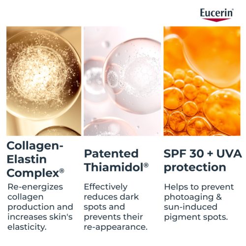 Eucerin Hyaluron-Filler + Elasticity Bőrtömörséget regeneráló nappali arckrém Rose SPF30 öko utántöltő 50ml