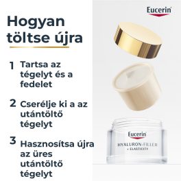   Eucerin Hyaluron-Filler + Elasticity Bőrtömörséget regeneráló nappali arckrém SPF30 öko utántöltő 50ml