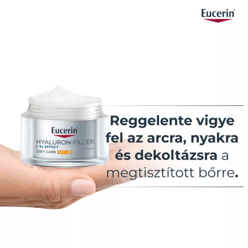 Eucerin Hyaluron-Filler Ráncfeltöltő nappali arckrém FF 30 öko-utántöltő 50ml