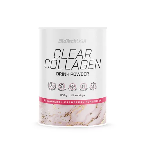 BiotechUSA Clear Collagen italpor eper-vörösáfonya 308g