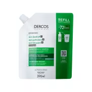   VICHY Dercos Korpásodás elleni sampon normál és zsíros hajra utántöltő 390 ml