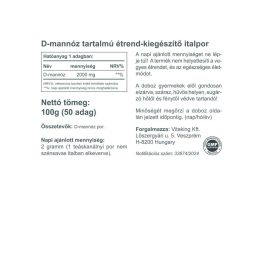 Vitaking D-mannose por 100g