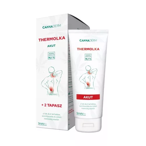 Cannaderm Thermolka AKUT krém 125 ml + 2 db melegítő tapasz