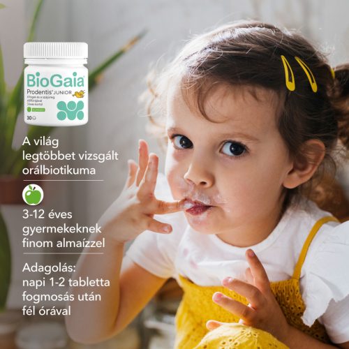 BioGaia Prodentis Junior szopogató tabletta alma ízű 30x