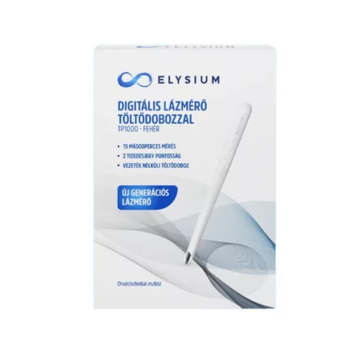 Elysium TP1000 digitális lázmérő töltődobozzal fehér 1x