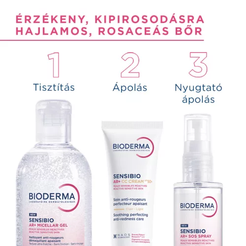 Bioderma Sensibio AR+ CC krém SPF50+ 40ml