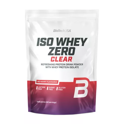 BioTechUSA Iso Whey Zero Clear piros gyümölcs 1000 g