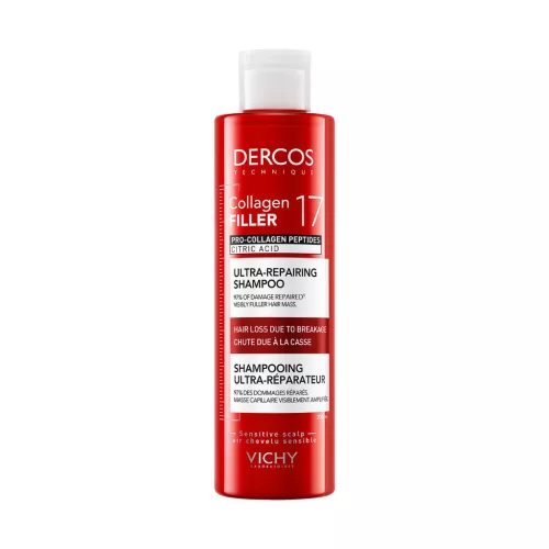 VICHY Dercos Collagen 17 Filler Ultra-Regeneráló sampon 200ml