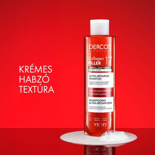 VICHY Dercos Collagen 17 Filler Ultra-Regeneráló sampon 200ml