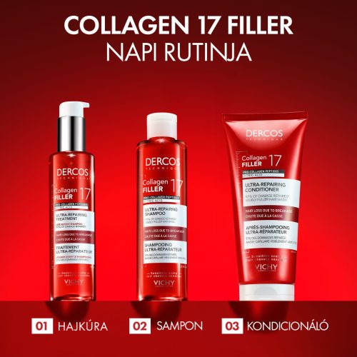 VICHY Dercos Collagen 17 Filler Ultra-Regeneráló sampon 200ml