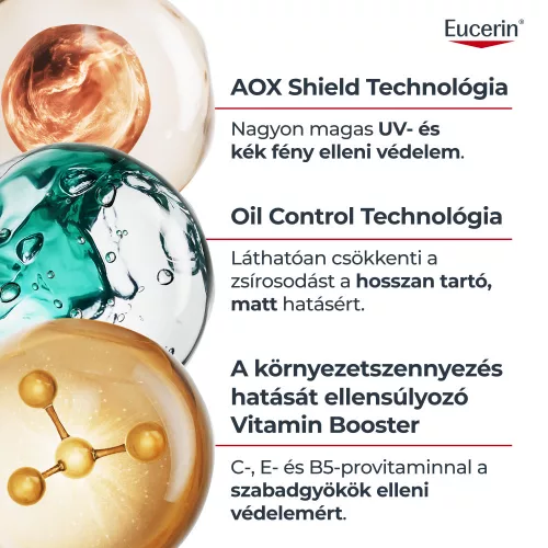 Eucerin Sun Oil Control Nappali UV Szérum arcra SPF50+ 50ml