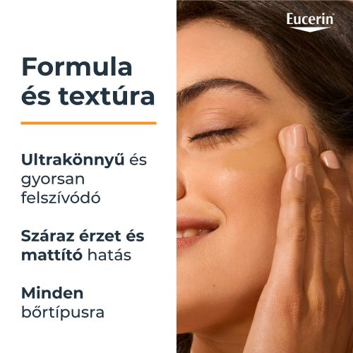 Eucerin Sun Hydro-Protect ultra könnyű színezett napozó fluid arcra SPF50 | medium árnyalat 50ml